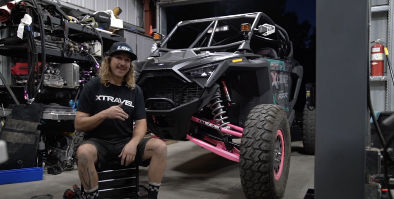 Blake Wilkey with his Pro R equipped with Xtravel suspension